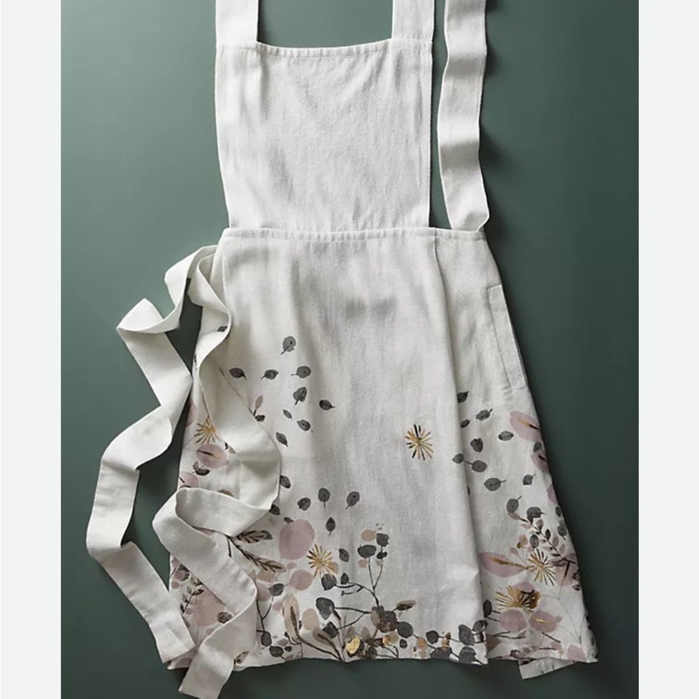 Anthropologie Gilded Botany Apron
